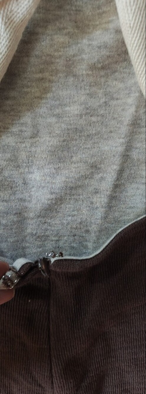Sleeveless Brown Midi Knit Dress - Classic Minimalist - Picture 10 of 13